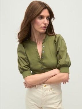 Veronica Beard Top Small Mint Green